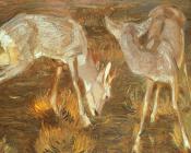 弗朗茨 马克 : Deer at Dusk